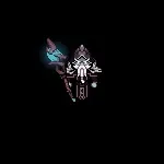 Animated-style pixel sprite of Jötunn carrying a large ice weapon