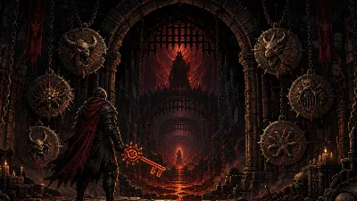 Hero Siege adventurer unlocking successive Hell gates marked by required boss seals